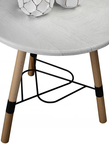 Стол журнальный Лючия 3103 серый бетон/бук/дуб дымчатый Mebelik 006486