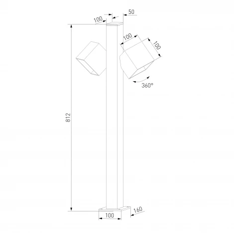 Светильник садово-парковый светодиодный Fjord Elektrostandard Fjord 35195/F (a071147)