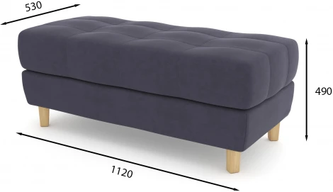 Банкетка Arsko Герберт фиолетовый велюр