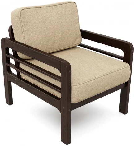 Кресло Arsko Бергер венге рогожка бежевая