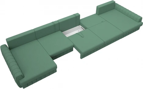 Диван П-образный Лига-057 НПБ МегаЛонг Лига Диванов (Рогожка) арт.129354