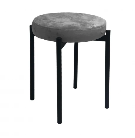 Табурет M DikLine, M14 серый, ножки черные арт.00-00079842