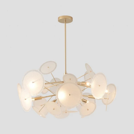 Потолочная люстра на штанге Crystal Lux DANDELION SP10 GOLD