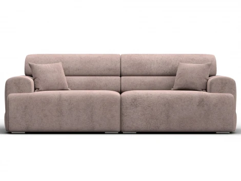 Диван прямой Лига-109 НПБ (ДСП,Фанера,Велюр/Бежевый) Лига Диванов 136487