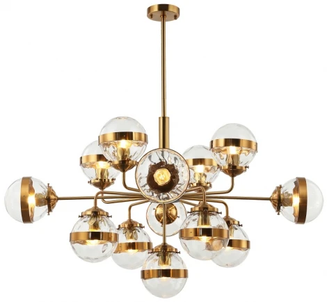 Потолочная люстра на штанге Stilfort Sogno 2134/05/13P (220V, шарики, молекулы)