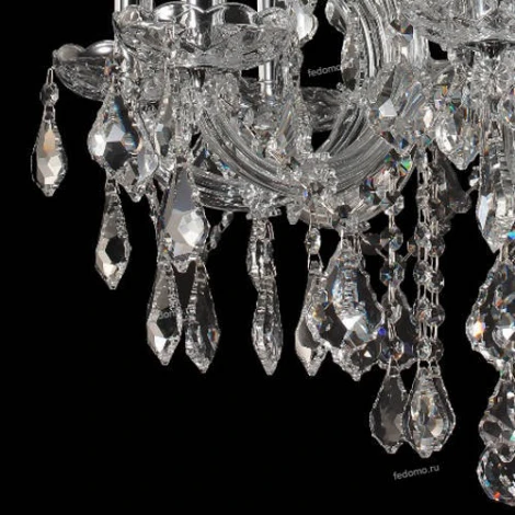 Crystal Lux Ines SP8+4 CHROME/TRANSPARENT