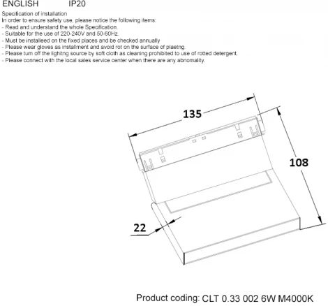 Светильник трековый магнитный Crystal Lux Space CLT 0.33 002 6W WH M4000K (LED)
