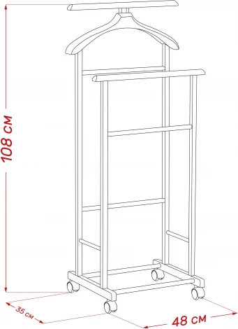 Вешалка напольная Leset Чикаго Leset  арт.2000000092195
