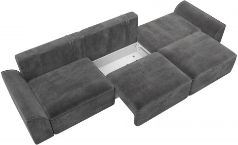 Диван прямой Лига-048 НПБ Лонг Лига Диванов (Велюр) арт.128257