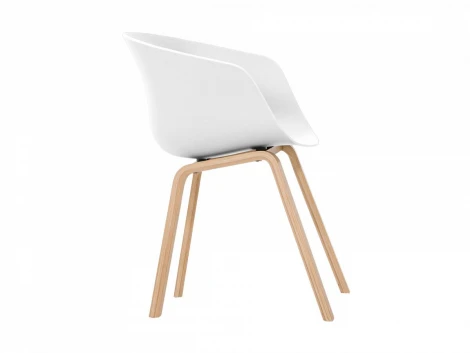 Стул пластиковый Paul ОГОГО 622566 (белый)