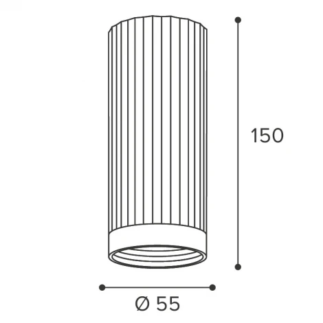 Точечный светильник накладной Wolta WSL-GU10/19SG под лампу GU10 Песочное золото LUXOR