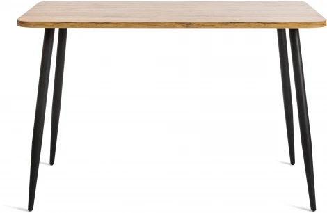 Стол PLUTO ЛДСП/металл, 120x80x77 см, Дуб вотан/Черный Tetchair 19317