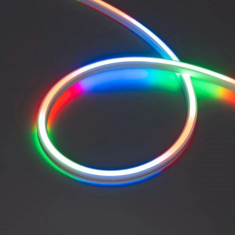 Светодиодная лента герметичная SPI WAVE-SIDE-DOUBLE-A80-16x15mm 24V RGB PX10 (12 W/m, IP67, 5m, wire x1) (Arlight, Вывод боковой) 056387