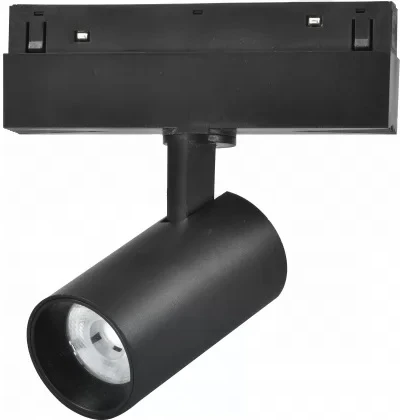 Трековый магнитный светильник с антибликовой решеткой 48V iLedex Vision48/22 4822-011-D45-8W-38DG-4000K-BK (круглые)