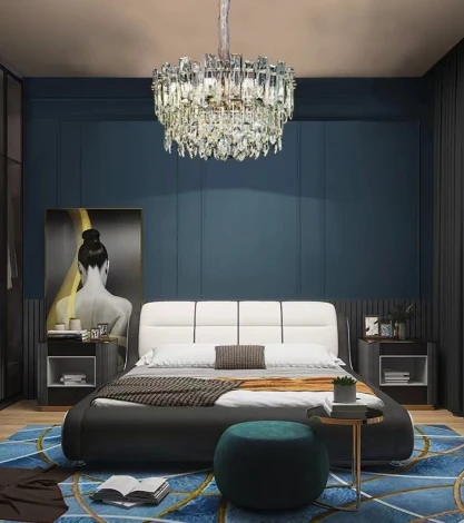 Подвесная люстра Fluorite Constancia FL1063-10P (220V, хрусталь, на цепи)