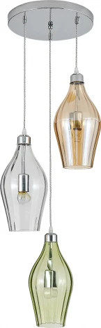 Подвесной светильник (11058/3P Multicolor) Indigo Piemonte V000588 (220V, на проводе)