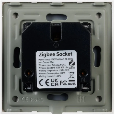 Розетка электрическая с Zigbee управлением SCT-OMALI-EUZB1-PL-GD (240V, 16A, Zigbee) (Arlight) 050218