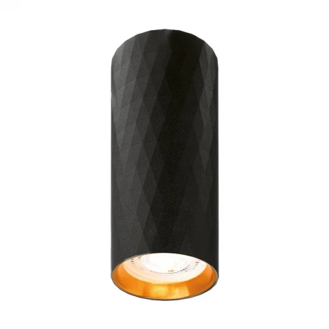 Точечный светильник накладной Wolta WSL-MR11/17BG под лампу MR11 с цоколем GU10 Черный / золотой PICCOLE