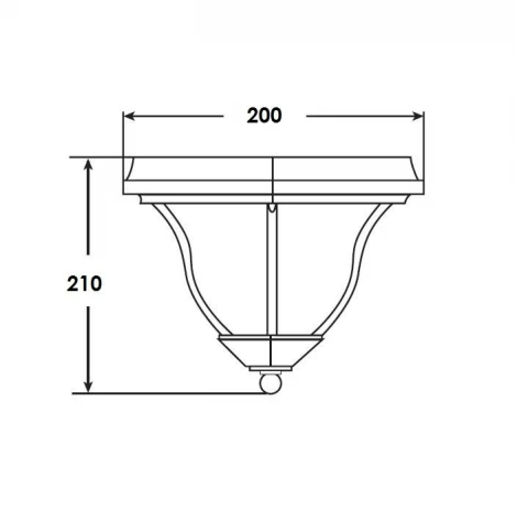 Потолочный светильник уличный Oasis Light 89425 Bl (220V, IP44)