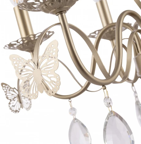 Подвесная люстра Arte Milano AM346179 346179/6 CG (220V, подвески, на цепи, подсвечник, свеча)