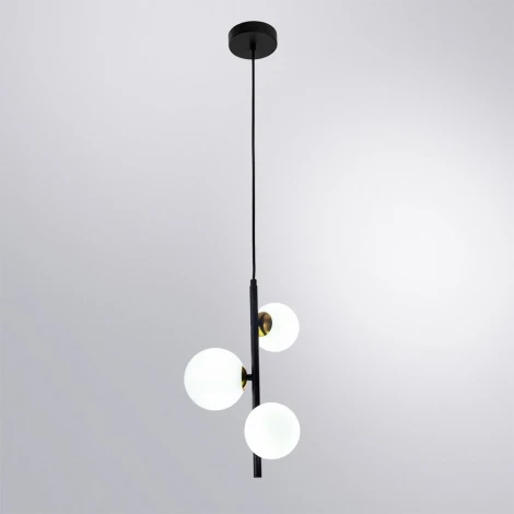 Подвесной светильник Arte Lamp Gemini A2243SP-3BK (220V, на проводе, шарики)
