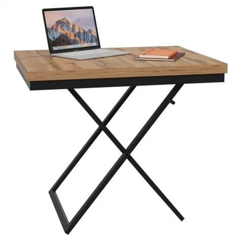 Стол-трансформер Манхэттен дуб вотан/черный Mebelik 009576