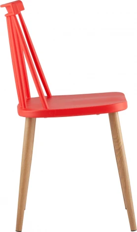 Стул Морган пластиковый красный 4 шт Stool Group арт.УТ000037493