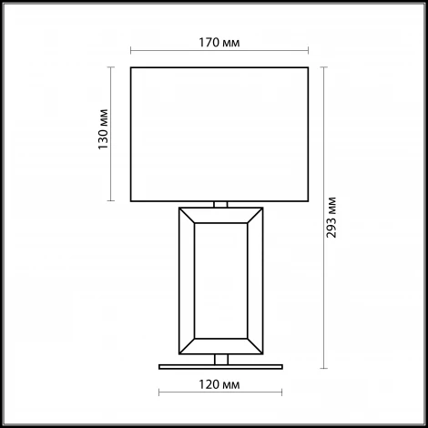 Интерьерная настольная лампа Odeon Light Atolo 2197/1T