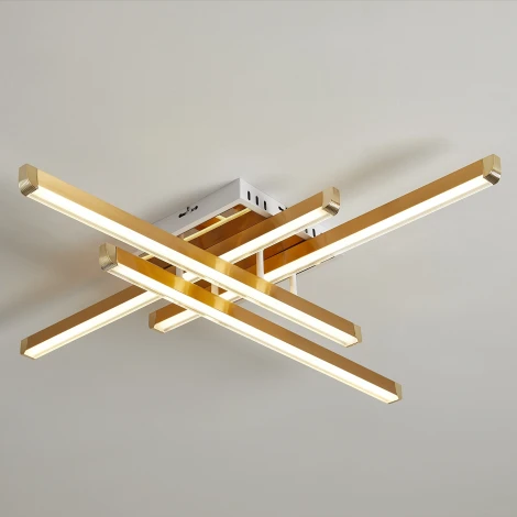 Потолочная люстра светодиодная Freya Twiks FR6198CL-L88G 80Вт LED с пультом ДУ