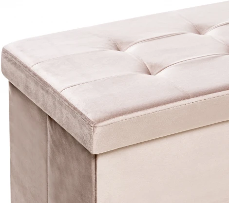 Пуф Леда складной с крышкой, велюр Какао Leset