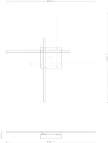 Потолочная люстра Arte Lamp A2015PL-90BK (LED, 220V)