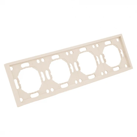 Рамка на 4 поста (кашемир, soft touch) Stekker Эмили 49913