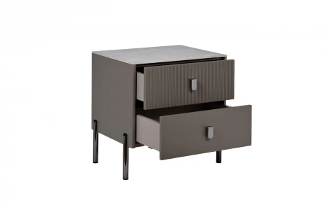 40AD-00720 Тумбочка серая 50*40*53 см Garda Decor