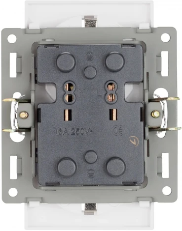 Механизм электрической розетки SCT-MEUD-PL-WH (250V, 16A) (Arlight) 043764