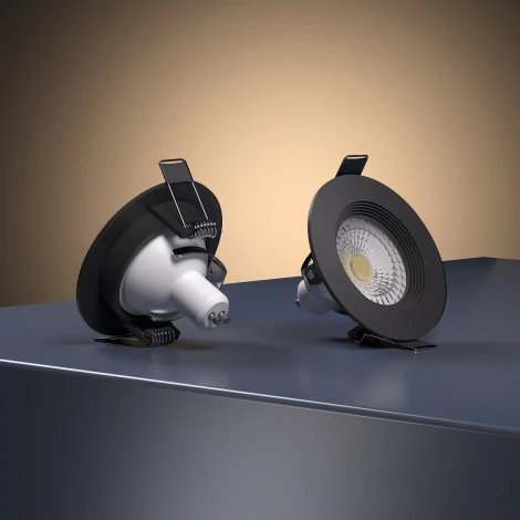 Светильник встраиваемый Elektrostandard City 25054/01 GU10 черный (220V, круглые)