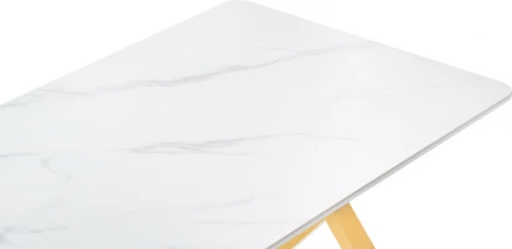 Керамический стол Селена 180 (Селена 3 180х90х77 белый мрамор / золото) Notta арт.572190