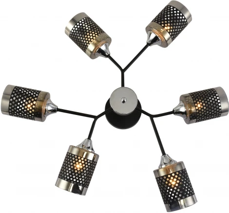 Потолочная люстра на штанге Reluce 01405-3.3-06B BK+CR (220V)