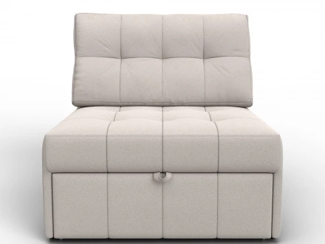 Кресло-кровать Лига-107 (80) (ЛДСП,Брус,Фанера,Замша/Бежевый) Лига Диванов 134949