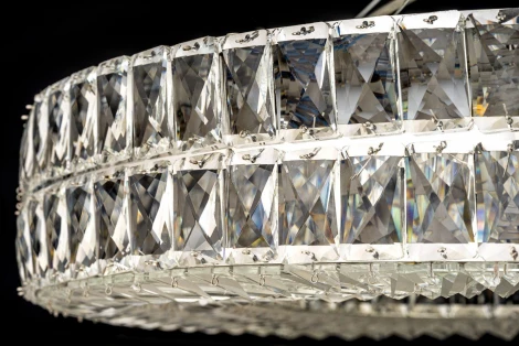 Подвесная люстра Arti Lampadari Sora E 1.5.80.100 N (220V, хрусталь, на тросе, круглые)