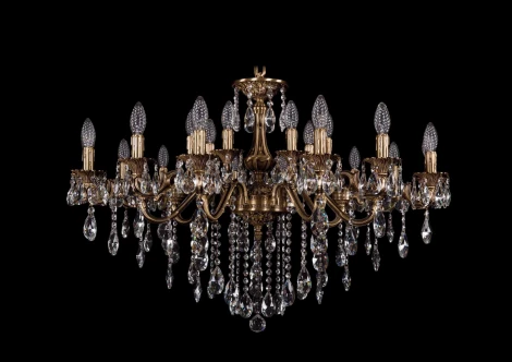 Подвесная люстра Bohemia 1703 1703/21/225+125/B/FP