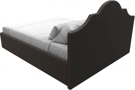 Кровать интерьерная Афина 160 (Коричневый/Рогожка) Лига Диванов арт.123044