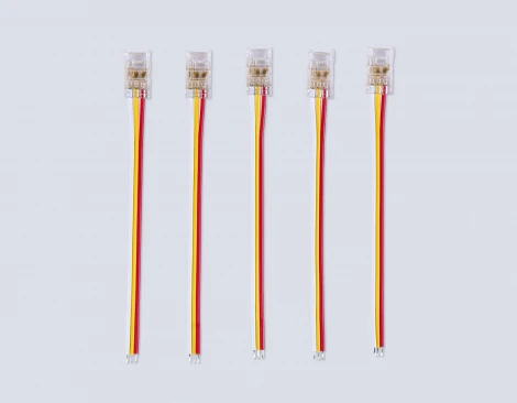 Соединитель гибкий односторонний COB CCT 12/24V для лент 8mm (3 конт.) (5шт) Ambrella Illumination GS7406