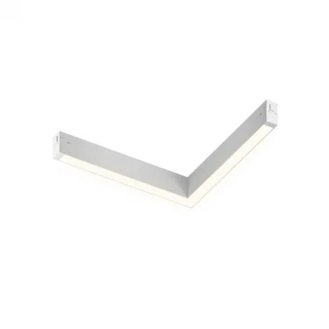 Трековый светильник угловой светодиодный однофазный Denkirs Simple Linear DK8114-WH 220V 18W 3000K, белый