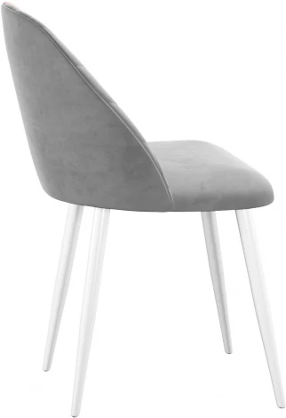 Стул DikLine 302 B22 GREY ,ножки белые