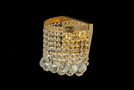 Настенный светильник Arti Lampadari Castellana E 2.10.501 G (220V, хрусталь, подвески)