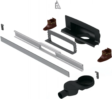 Душевой лоток Berges Wasserhaus Wall 091157 100 см