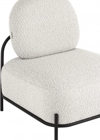 Кресло Stool Group Стоун ткань букле молочный УТ000036909