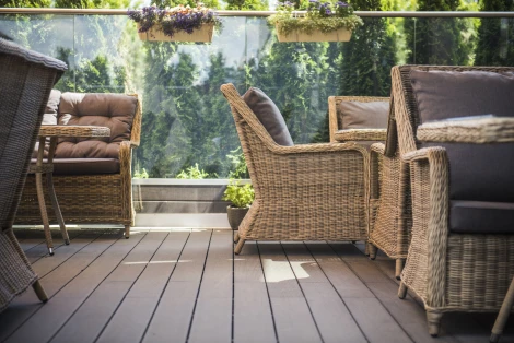 Кресло плетеное из искусственного ротанга, цвет соломенный 4SIS Гляссе YH-C1579W-2