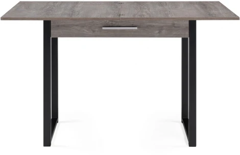 Деревянный стол Woodville Ибби 90(128)х64х77 рошелье / черный матовый 528556