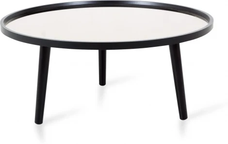 Стол журнальный Focus 800 ОГОГО (арт.570394), (МДФ,Зеркало/Черный,Серый)